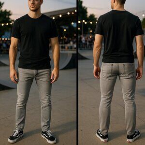 Superdry Slim Low Rider‎ Jeans – Gray Denim waist 32